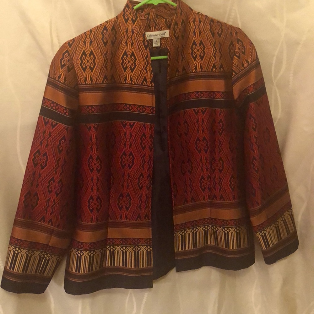 Coldwater Creek Bright Colorful Blazer